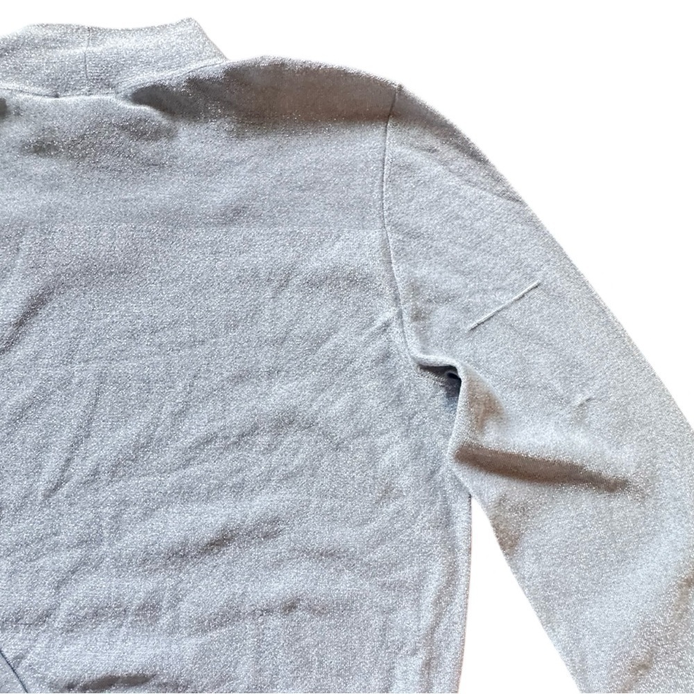 NWT Akris Silver Shimmer Silk Blend Lightweight Pullover - Picture 10 of 12